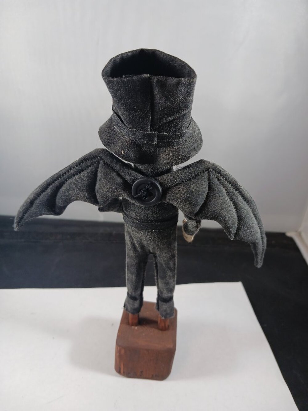 Handmade Bat Halloween Art Doll Primitive Style Collectable Keepsake - Picture 7 of 10